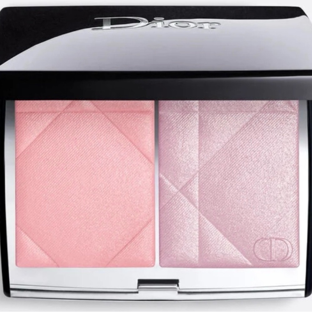 Dior Rouge blush color and glow and highlight 287 dioramour pink lavende…